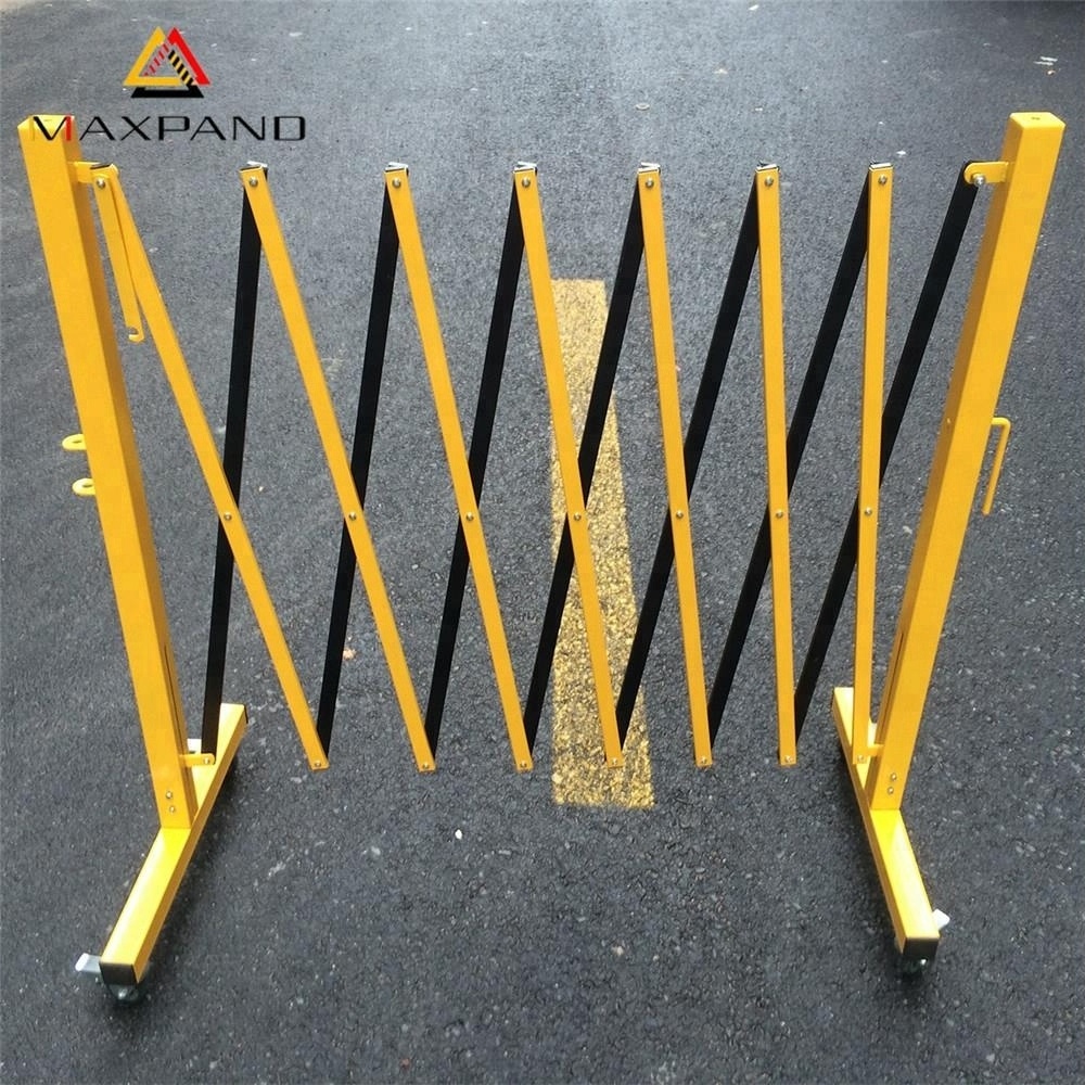 Traffic Metal Expandable Barrier Crowd Control Barricade Retractable Portable Fence