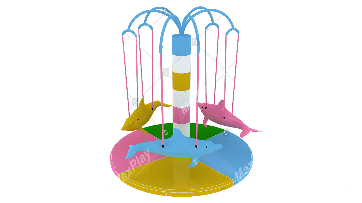 Top Sale ! High Quality Customizable Mixed Colour Commercial Soft Play Powerful Motor Safety Fish Design Swing