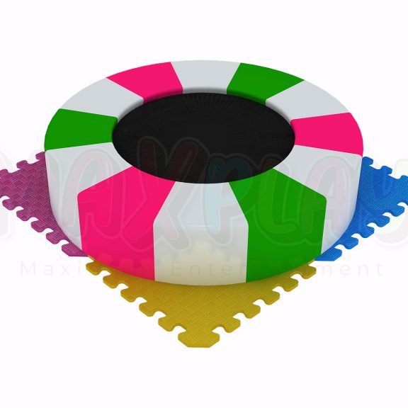 New Design ! High Quality Customizable Mixed Colour Indoor Soft Play Small Trampoline By Maxplay