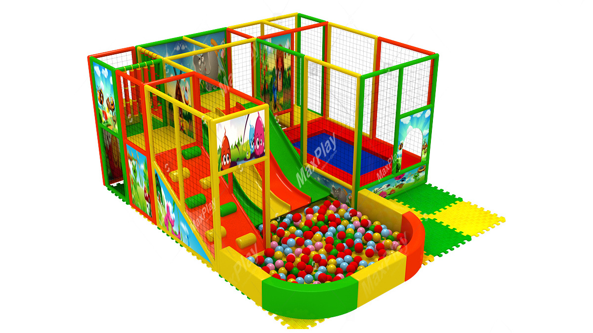 Soft Play Center Playground Kids Ball Pit with slides