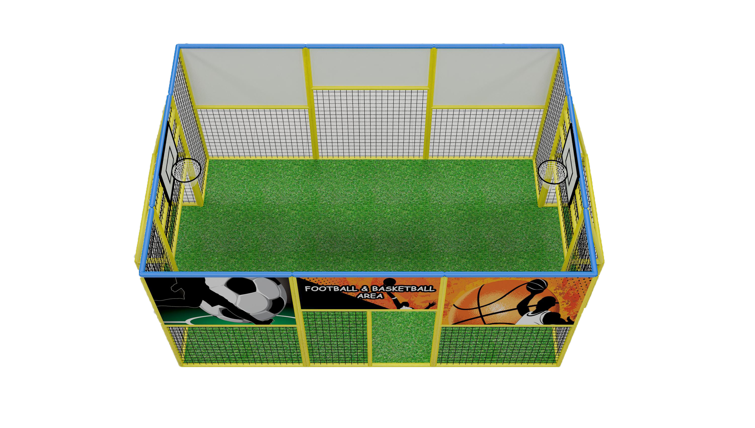 High Quality Customizable Durable For Kids Training Commercial Football and Basketball Arena By Maxplay