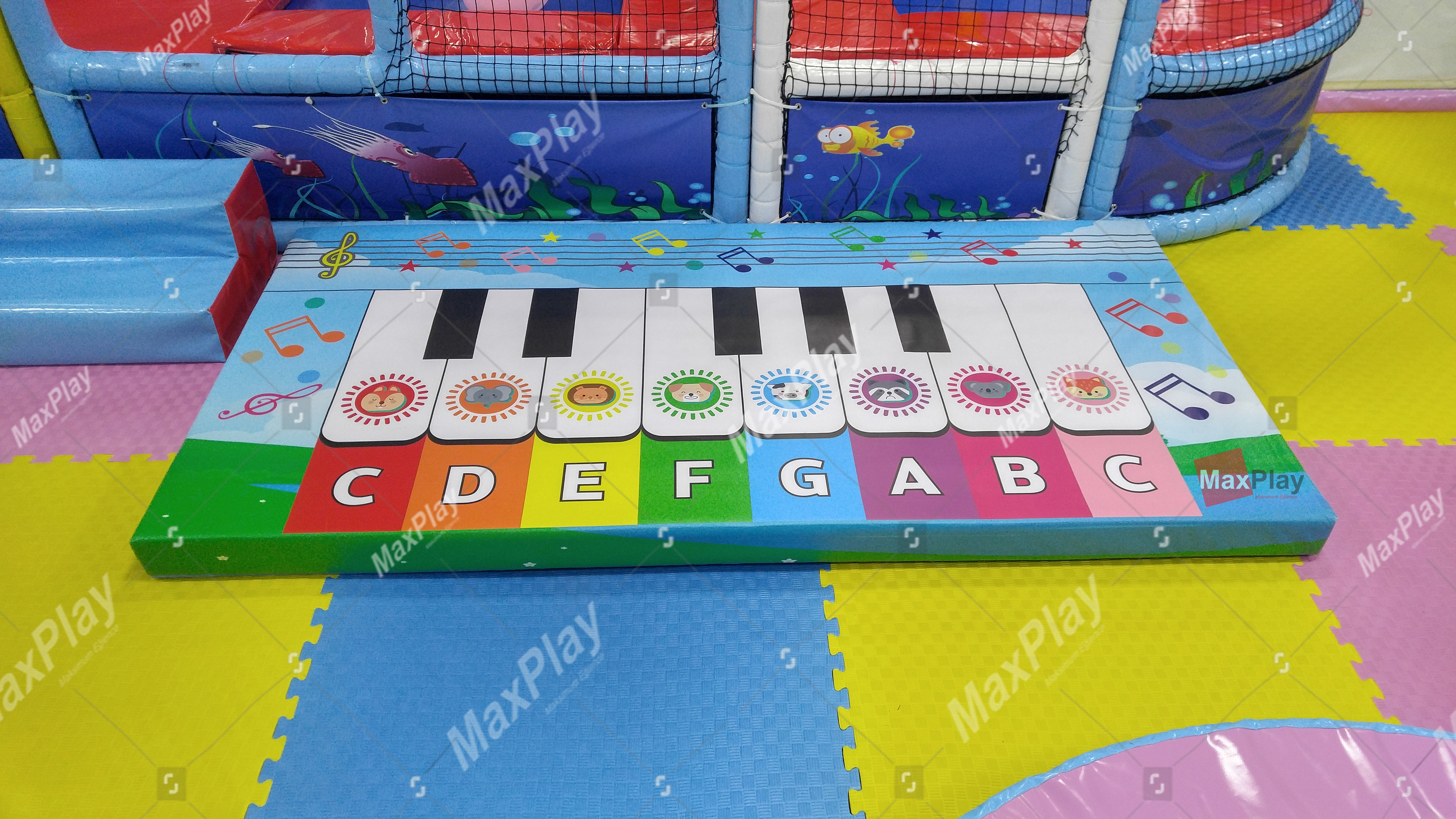 High Quality Customizable Mixed Colour Commercial Soft Play 13 Keys and Songs Custom Design Kids Piano