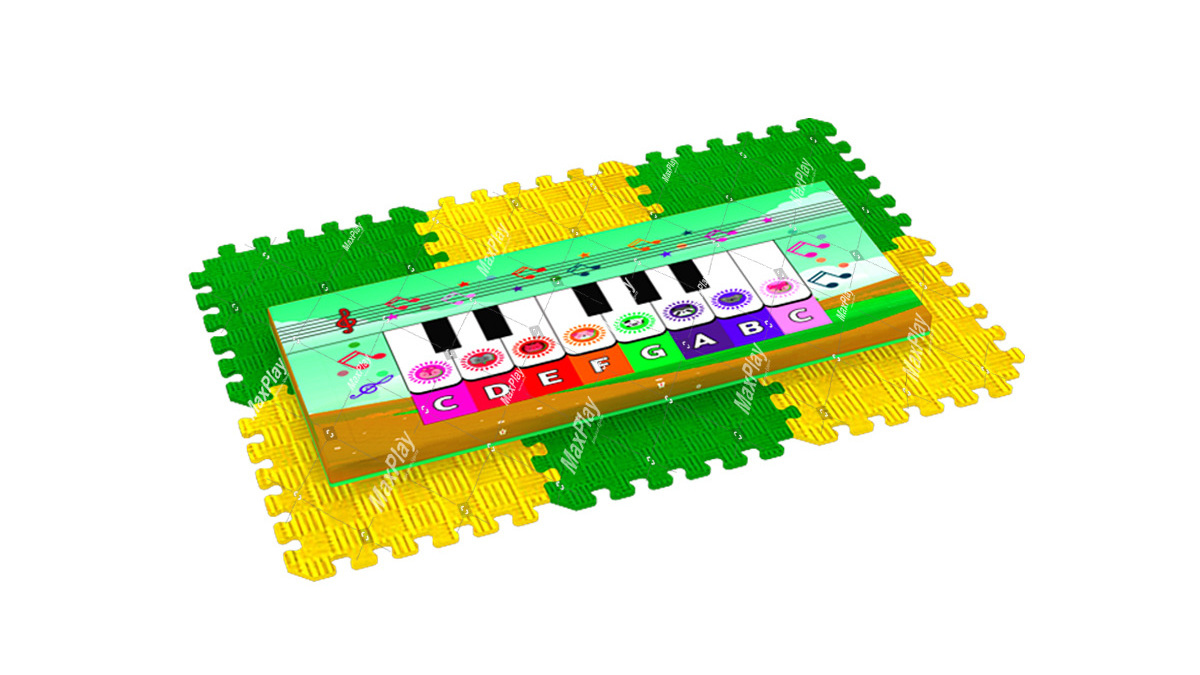 High Quality Customizable Mixed Colour Commercial Soft Play 13 Keys and Songs Custom Design Kids Piano