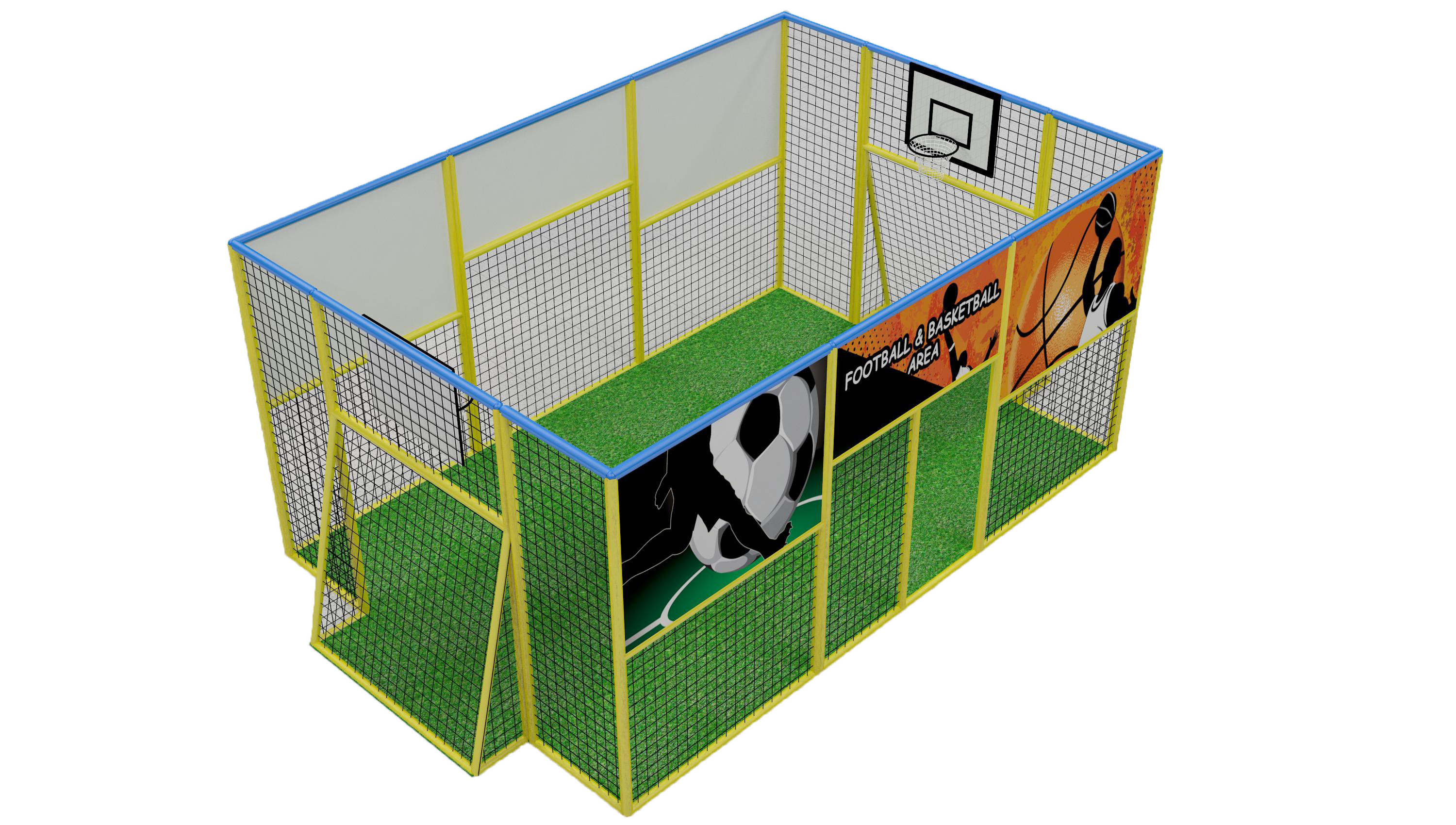 High Quality Customizable Durable For Kids Training Commercial Football and Basketball Arena By Maxplay