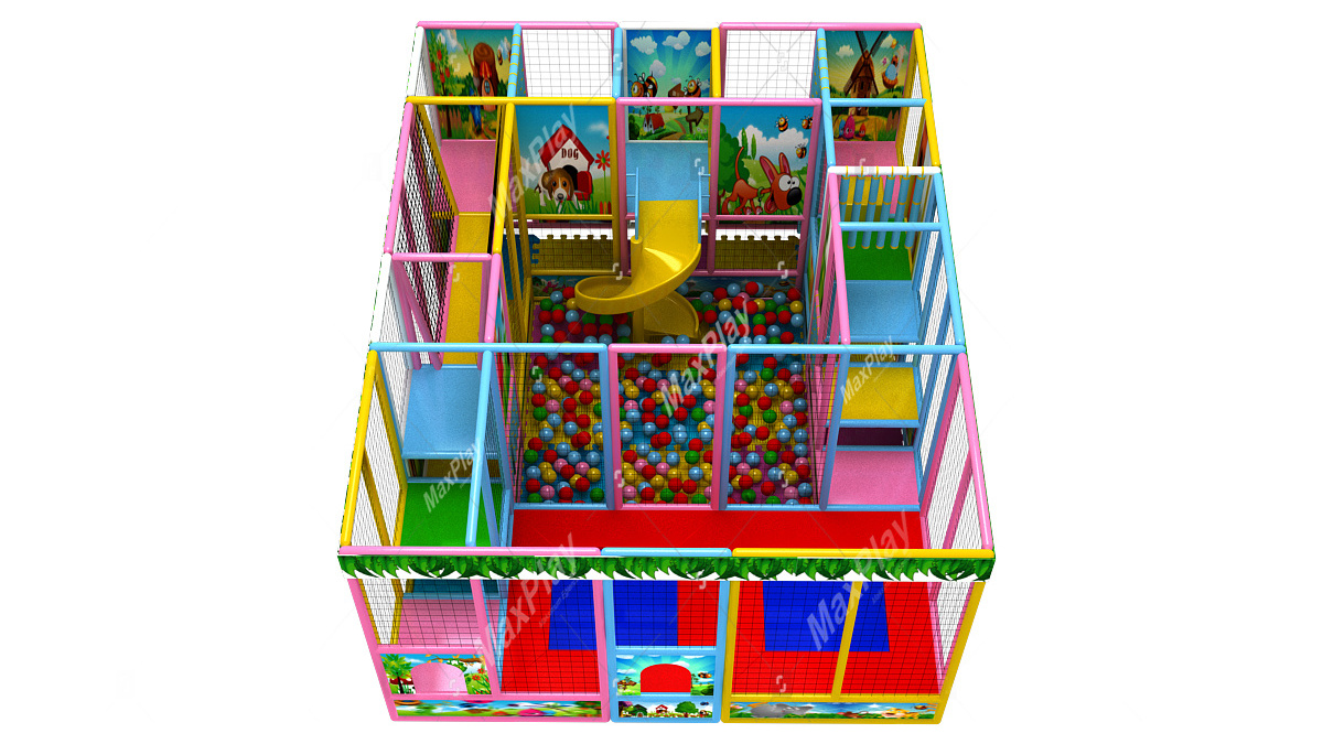 High Quality ! Customizable Mixed Colour Certified Indoor Softplay Playground Equipment Medium Size Ball Pool