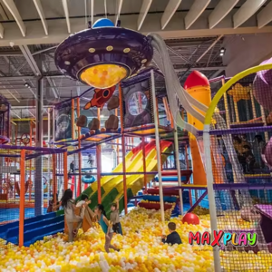 Soft Play Center indoor Playground Kids Ball Pit with slides pickler equipment  themed ball pit with slide indoor playground