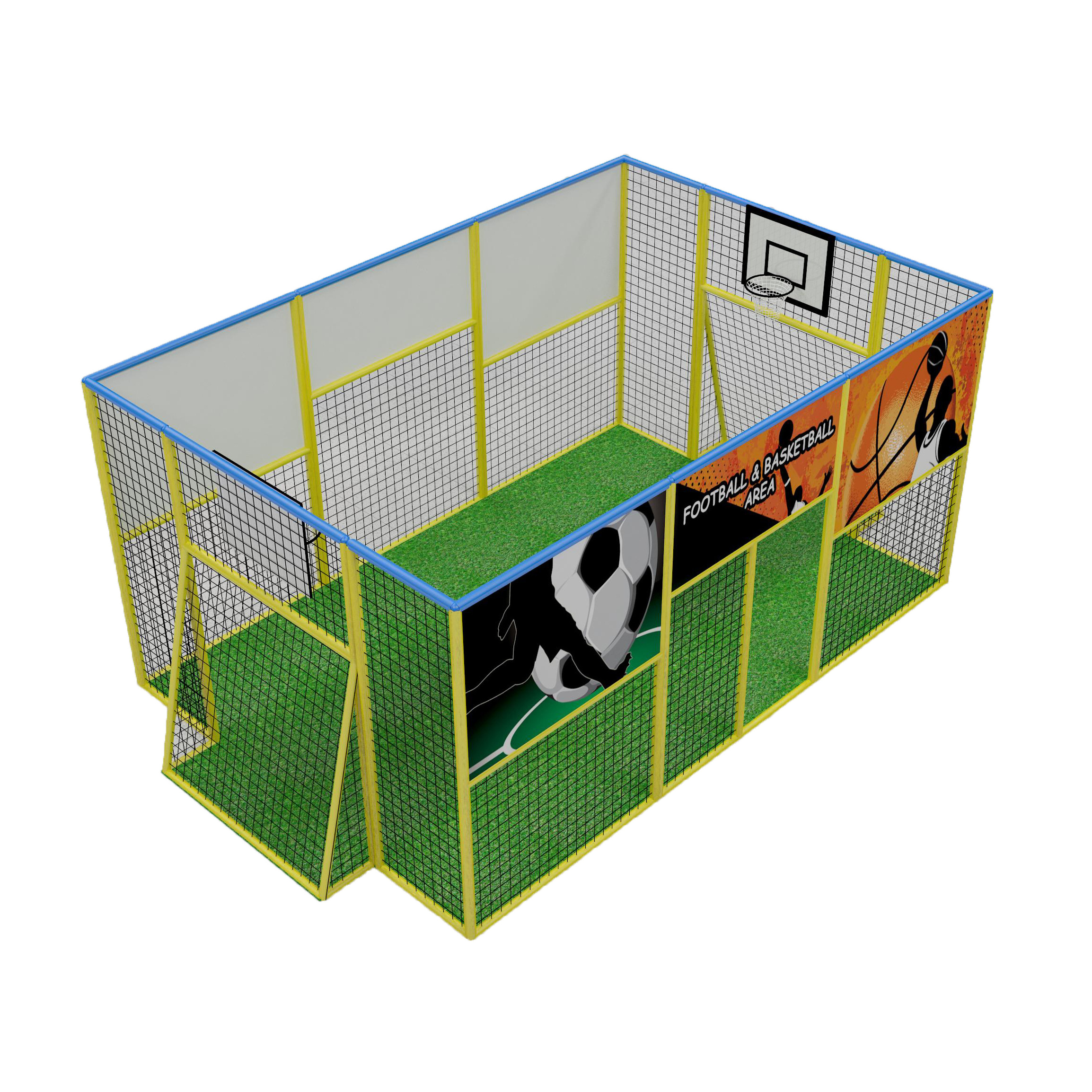 High Quality Customizable Durable For Kids Training Commercial Football and Basketball Arena By Maxplay