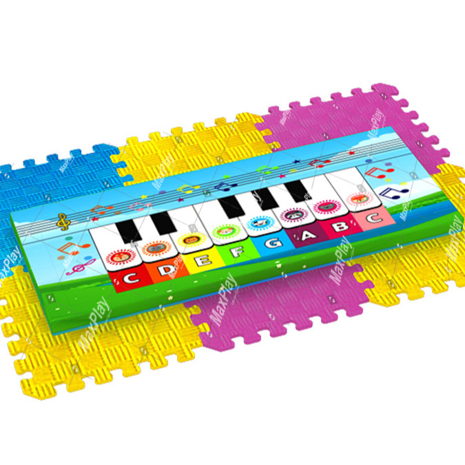 High Quality Customizable Mixed Colour Commercial Soft Play 13 Keys and Songs Custom Design Kids Piano