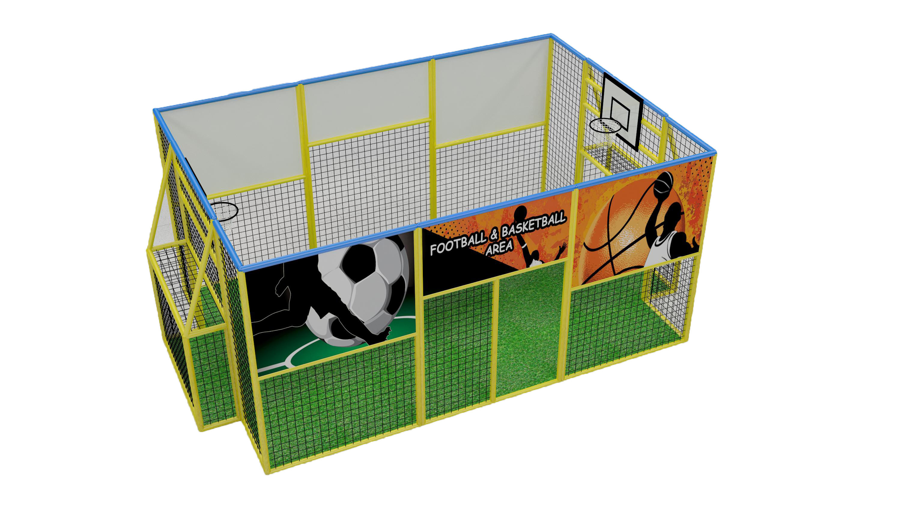 High Quality Customizable Durable For Kids Training Commercial Football and Basketball Arena By Maxplay