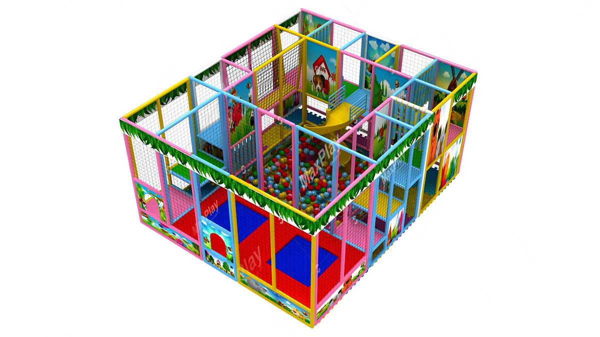 High Quality ! Customizable Mixed Colour Certified Indoor Softplay Playground Equipment Medium Size Ball Pool