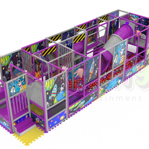 Soft Play Center Playground Kids Ball Pit with slides Space themed ball pit with slide indoor playground