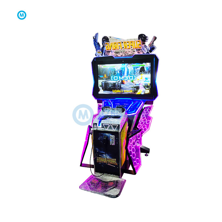 Machine Gun Virtual Reality Games Gold Amusement Coin Operated Arcade Game Machines