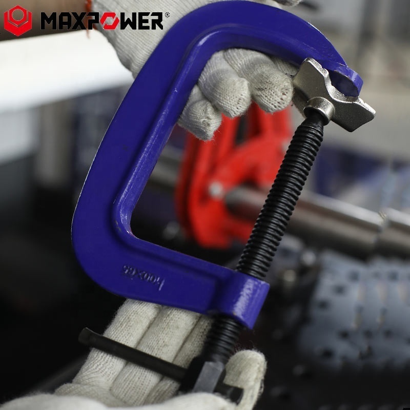 MAXPOWER Welding Tool Interchangleable Swivel Pad G clamp 1.5-8