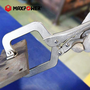 Maxpower 11" welding vice grip clamp, Swivel Pads self Locking C-Clamp