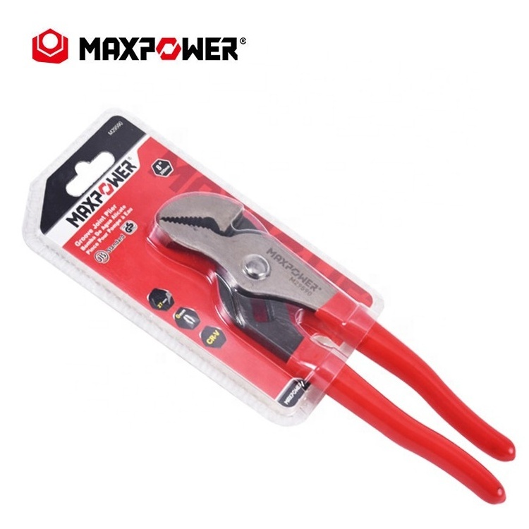 Maxpower High Carbon Steel Straight Jaw Groove Joint Plier with Comfort Grips