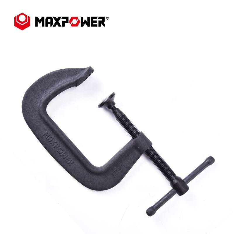 MAXPOWER DIY Carpentry heavy duty T-Bar Handle Black G/C clamp for woodworking