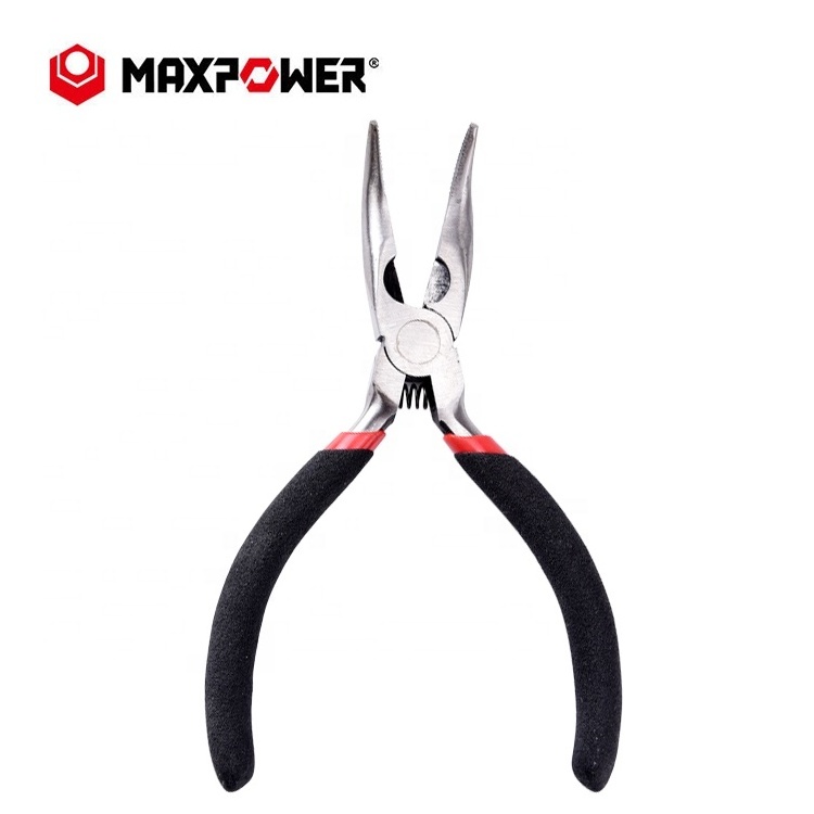 Maxpower 70-DegreeJewelry Making Mini Long Nose Bent Nose Pliers