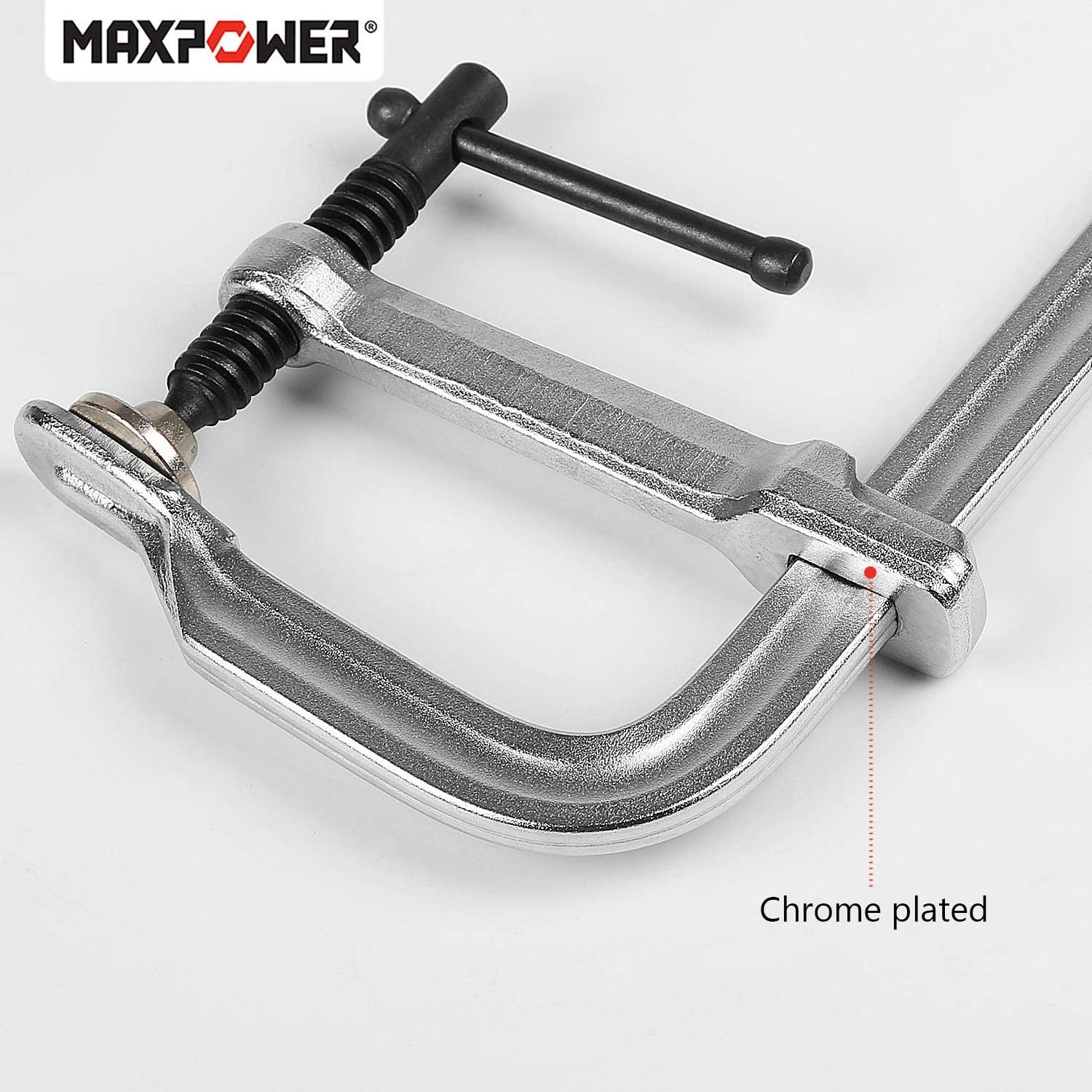 Factory direct sales maxpower woodworking f clamp 250x80mm steel high force f clamp clamping tools