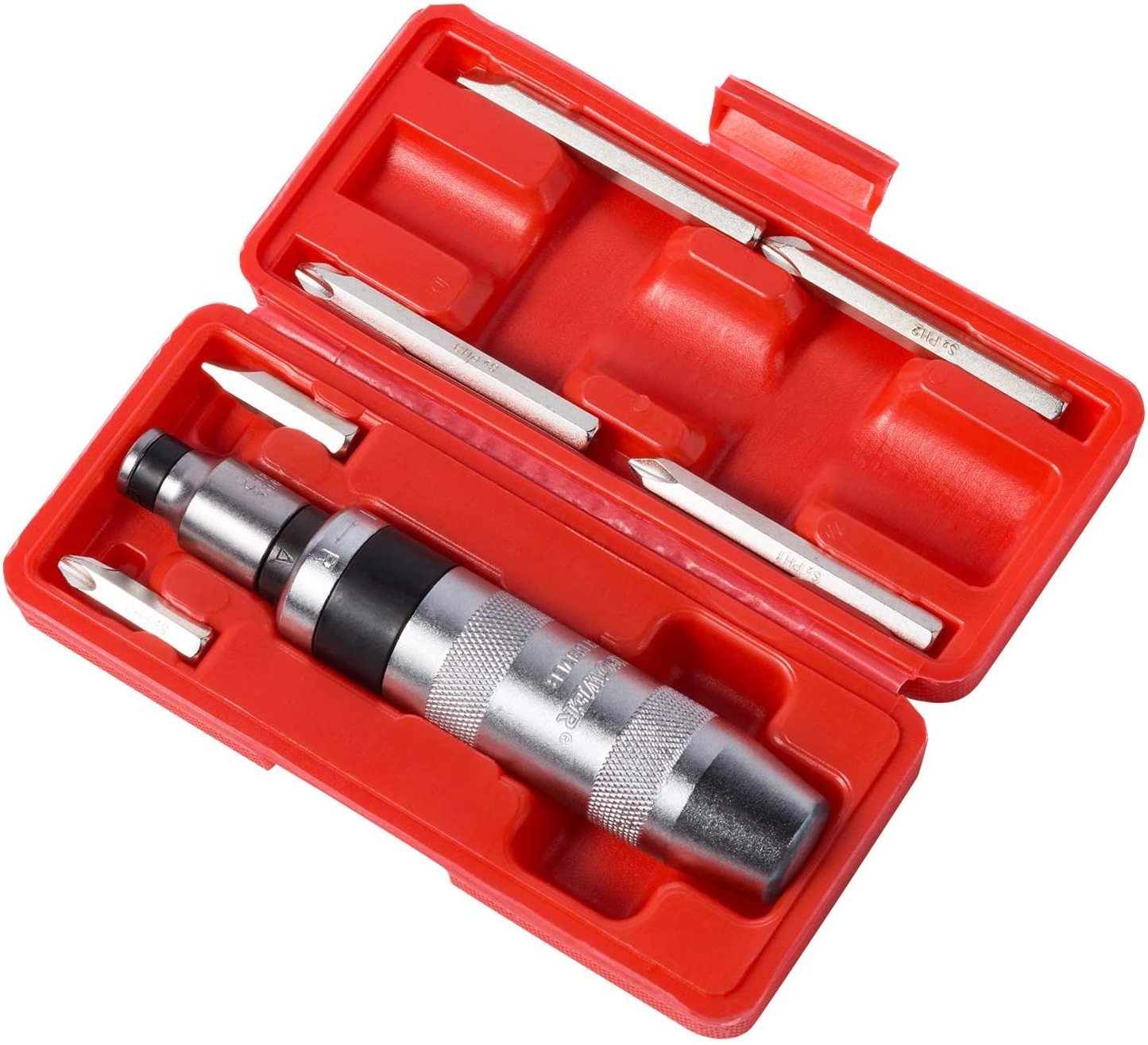 MAXPOWER 8pcs CRV manual hand tool impact screwdriver and bit set