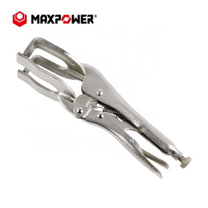 Maxpower 9" U Type 90 degree jaw self grip wrench locking pipe welder's clamp