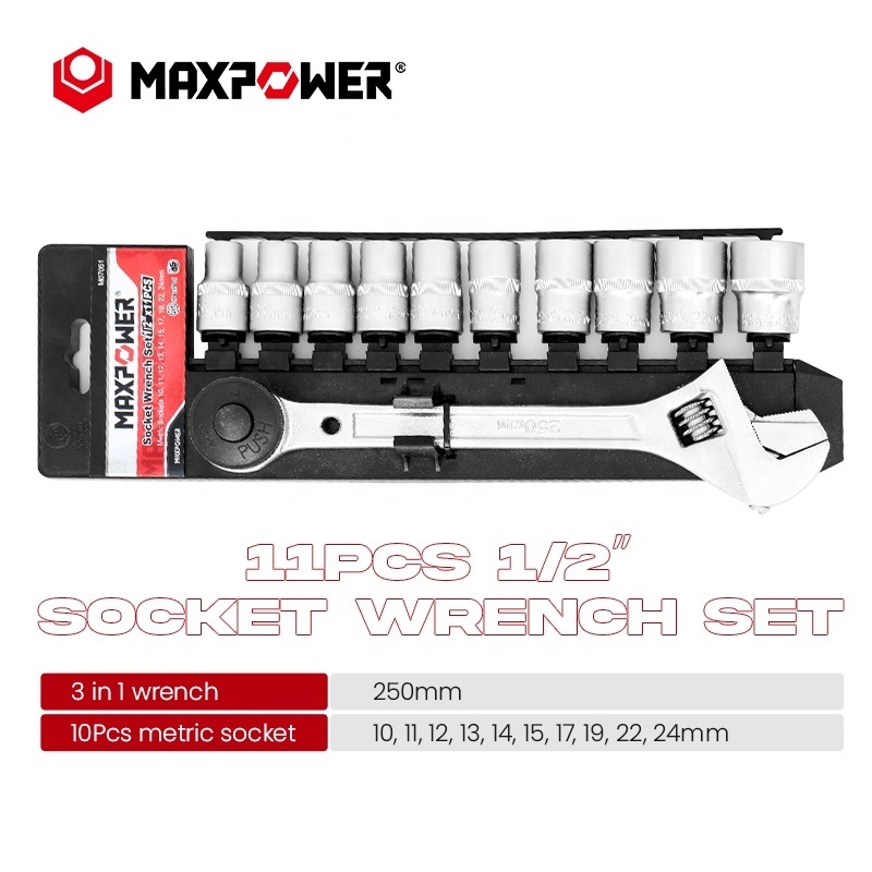 Maxpower 11pcs tool kit mechanical 1/2