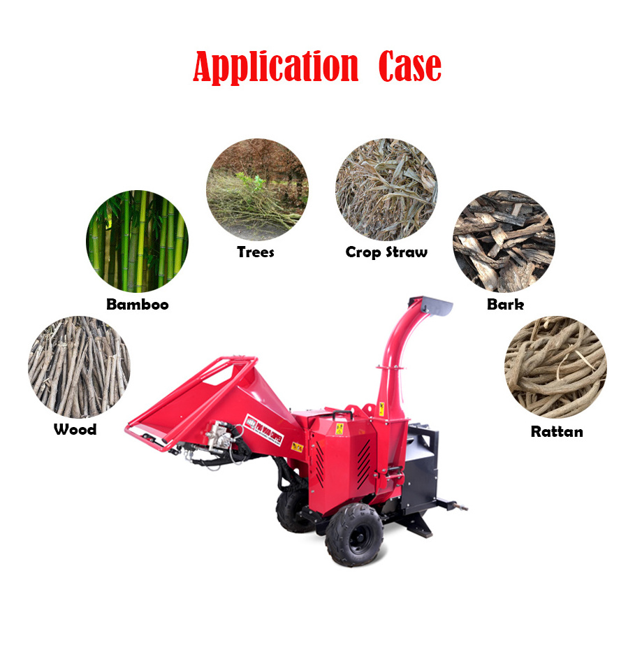 K-maxpower High Quality Pto Tree Shredder Auto Feeding  Mulcher Chipper Hydraulic Connecting Tractors Commercial  Wood Chipperr