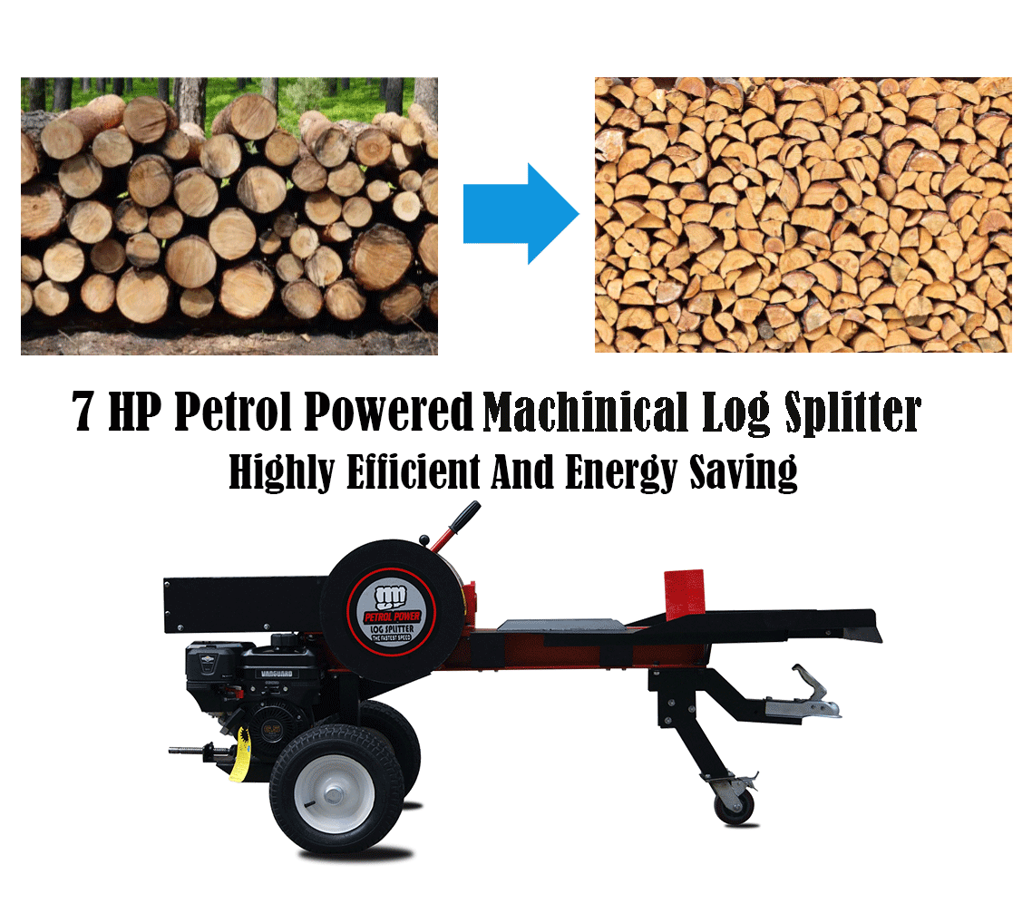 K-maxpower Electric Fast 3s Automatic Forestry Machinery 2.2KW 34 Tons Splitting Wood Log Kindling Machine