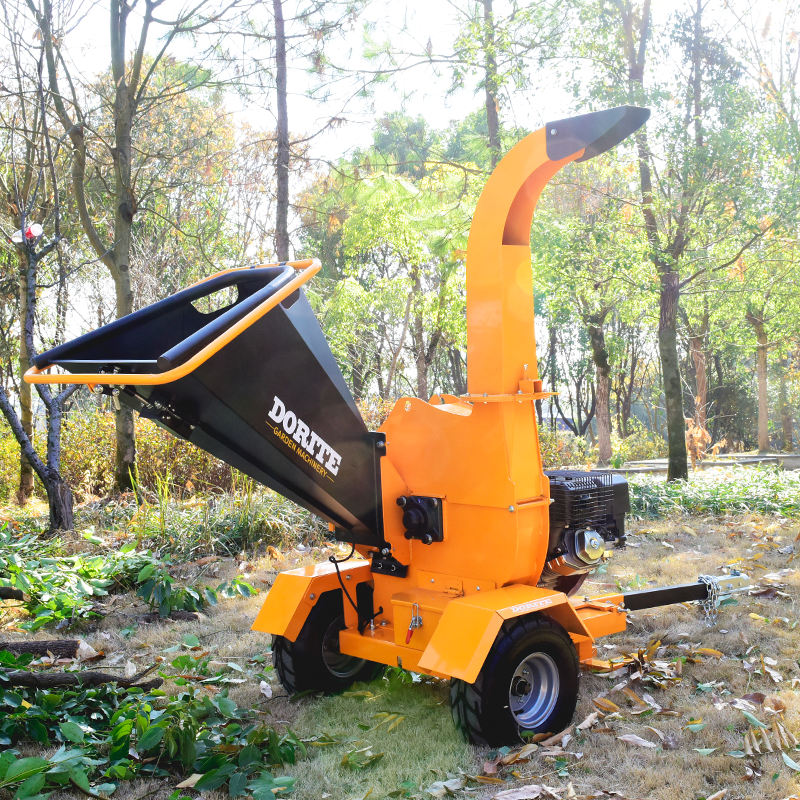 15HP Gasoline Wood Chipper CE License Multifunctional Wood Shredder Forestry Machinery Chaff Cutter