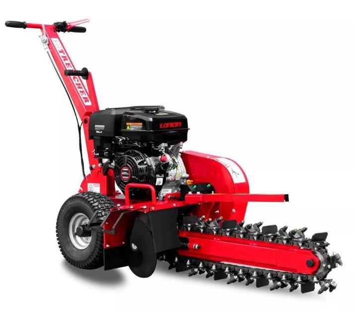 K-maxpower 15HP Max Depth 600mm EPA Gasoline Powered Portable Walk Behind Mini Chain Trencher