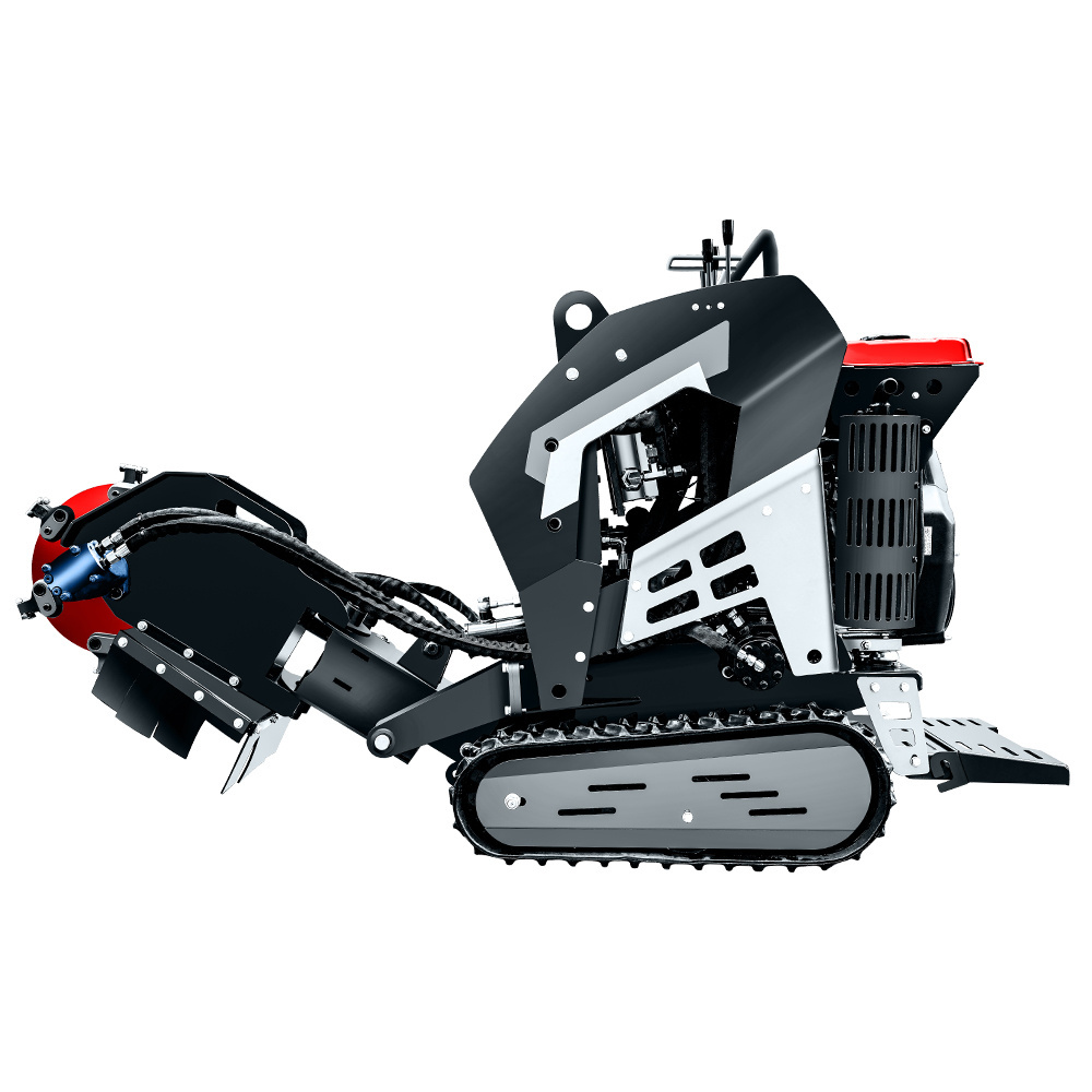 2023 High-Efficiency 20hp Power Tracked Stump Grinder High Efficiency New Crawler Type Wood Tree Root Removing Machine