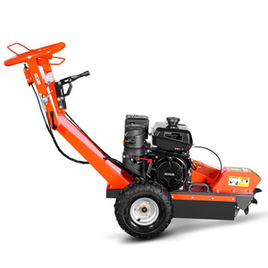 K-maxpower CE High efficient 15hp gasoline powered energy save Forestry machinery professional tree stump grinder