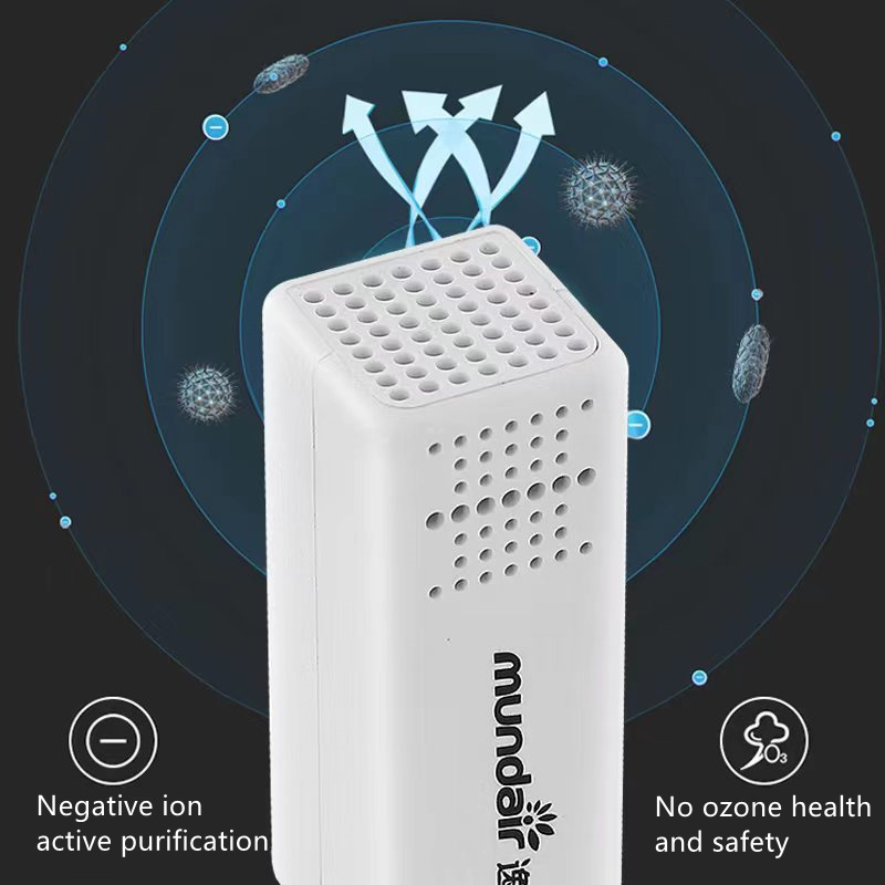 Simple White Portable Car Smoke Air Cleaner Effective Remover Vehicle Power Supply Air Purifier