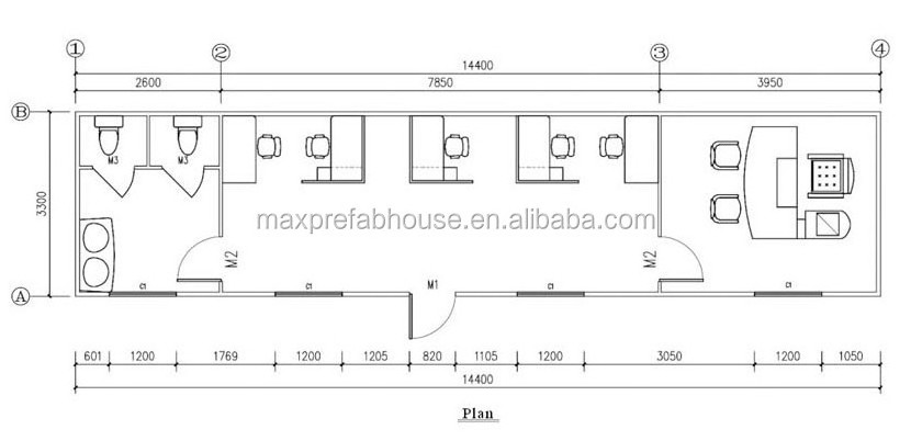 SC14433-04 Quick Assembly Prefab Shipping Container Garage