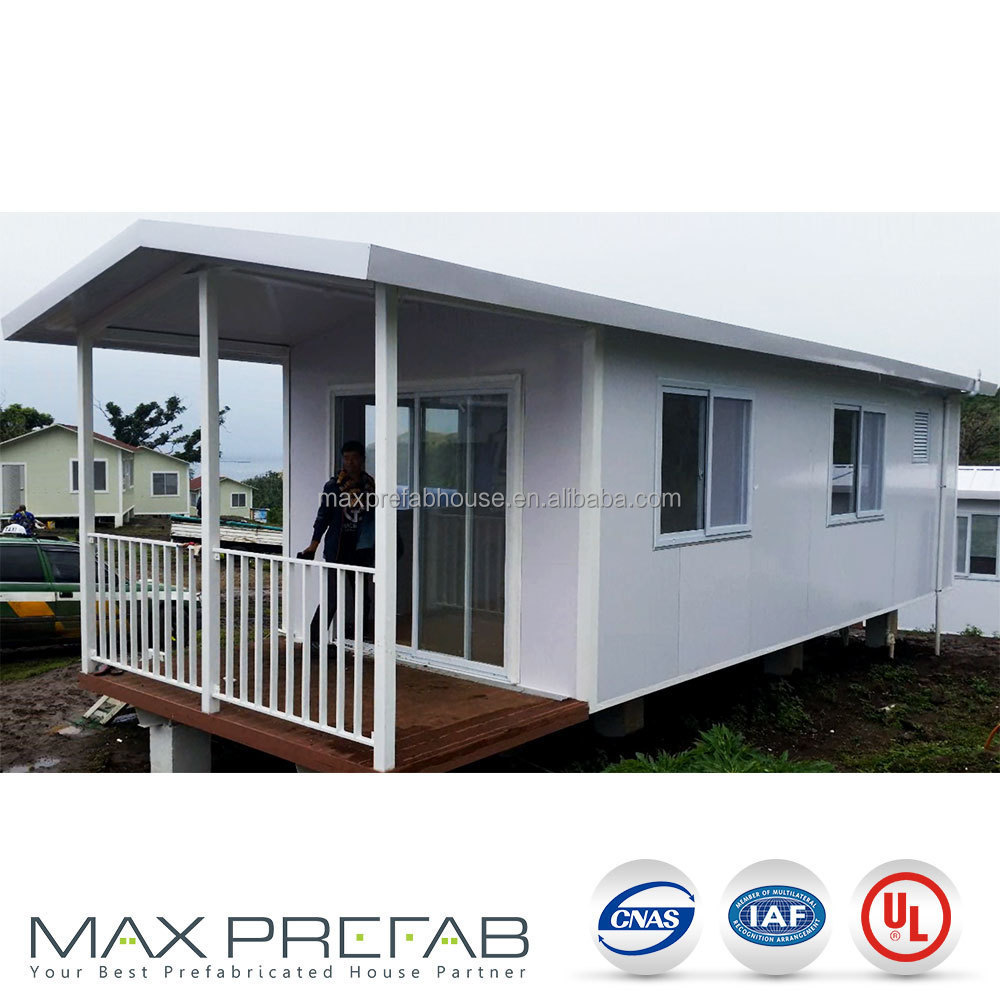 PC9833 bungalow mobile luxury prefab portable log cabins for beach house