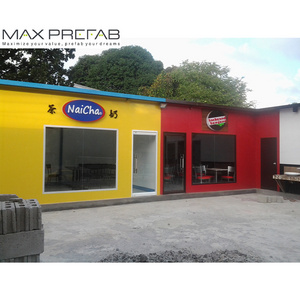 T modular prefabricated house 4 container coffee shop for sale T83