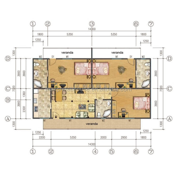 2 floor building mobile prefabricated homes in puerto rico