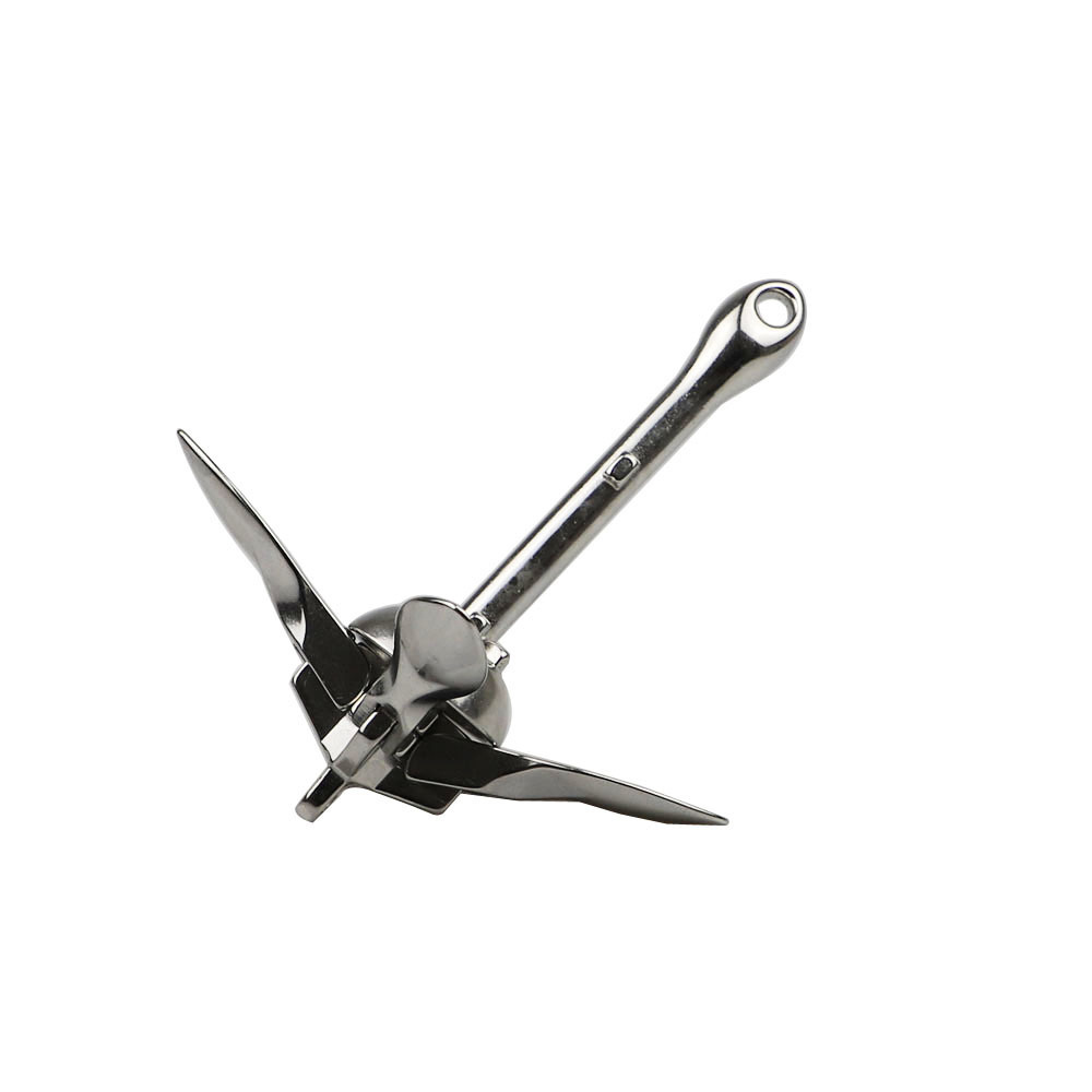 Boat Marine Yacht Durable Docking Hardware Boat Stainless Steel Folding Grapnel Anchor