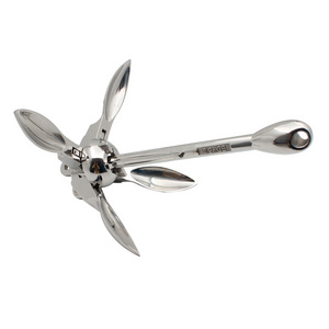 Boat Marine Yacht Durable Docking Hardware Boat Stainless Steel Folding Grapnel Anchor