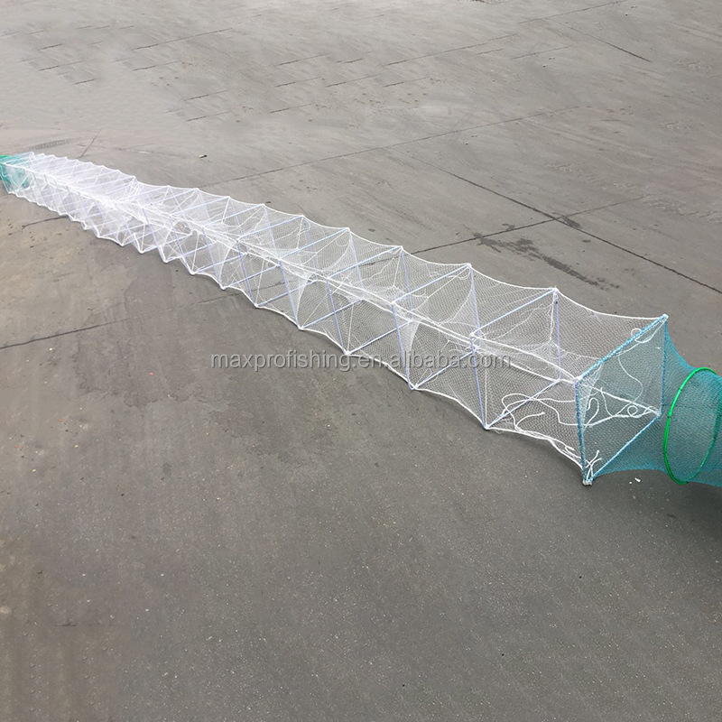 10.8Meter 35*40cm Eel Crab Fyke Fishing Farming Net Cage