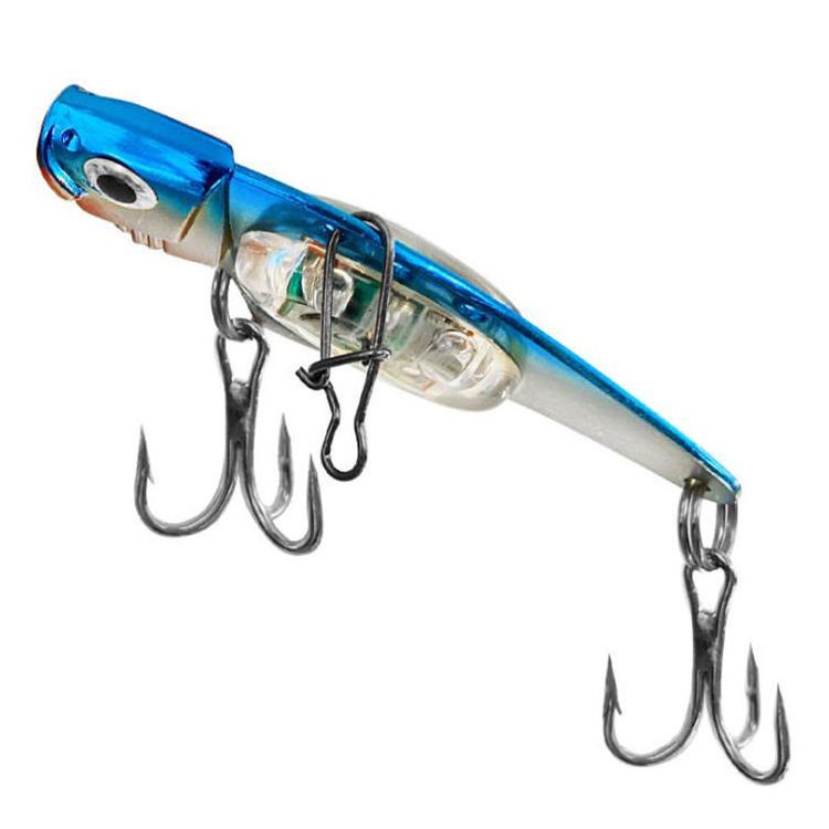 Saltwater Jigging LED Light Electric Metal Vibe Blade VIB Vibrating Fishing Lure