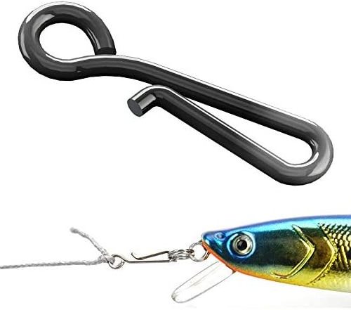 Fast Fishing Stainless Steel Swivel Bait Link Clip Fishing Hanging Snap