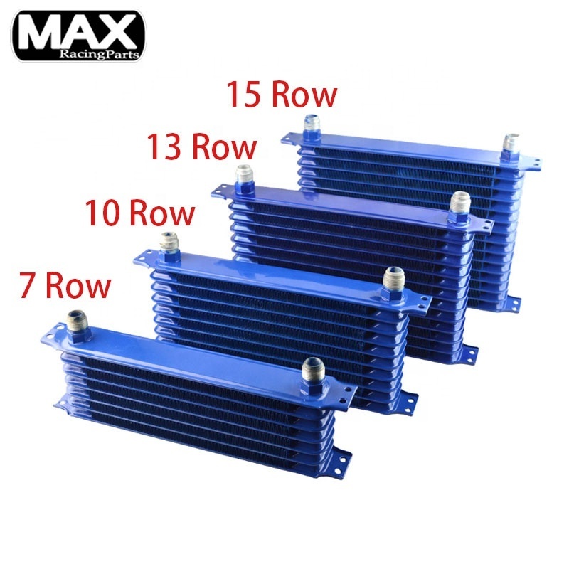 Universal 13 Row Rows AN10 Aluminum Japan Car Oil Cooler 1/1.2m Oil Hoses Racing Engine Transmission Radiator Oil Cooler Kit