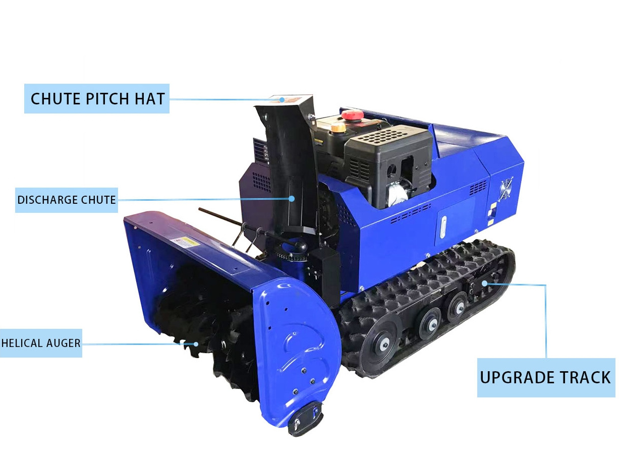 Remote control snow blower gasoline snow blower machine loncin snow blower parts