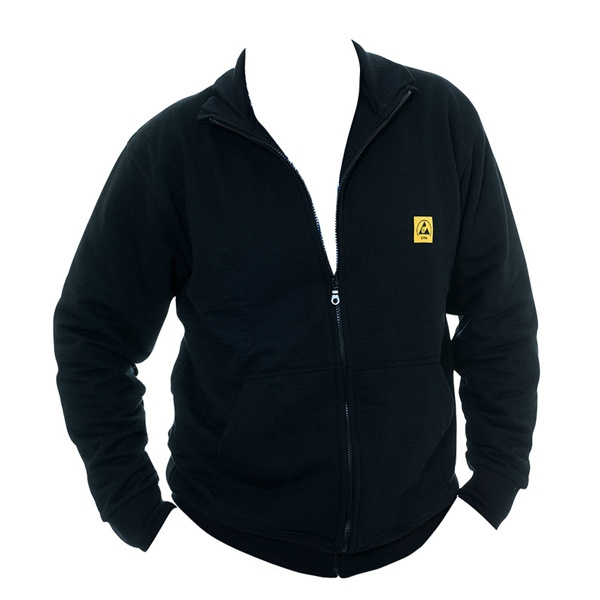 Popular winter Esd Fleece work jacket for cleanroom uniform