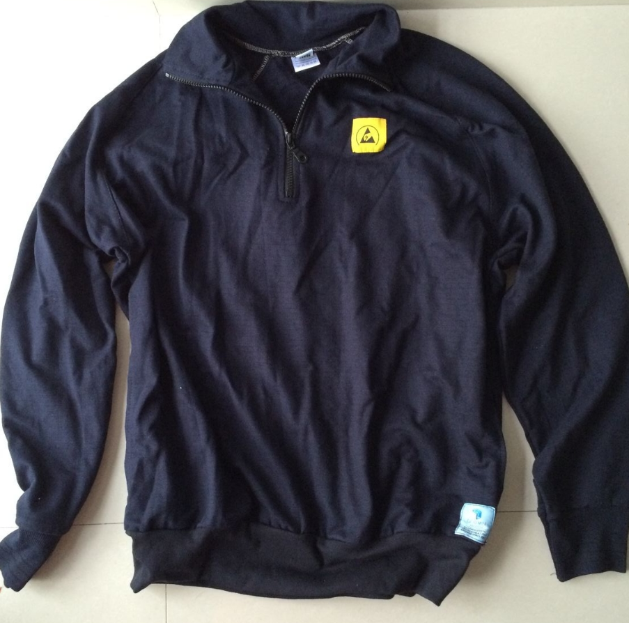 Popular winter Esd Fleece work jacket for cleanroom uniform