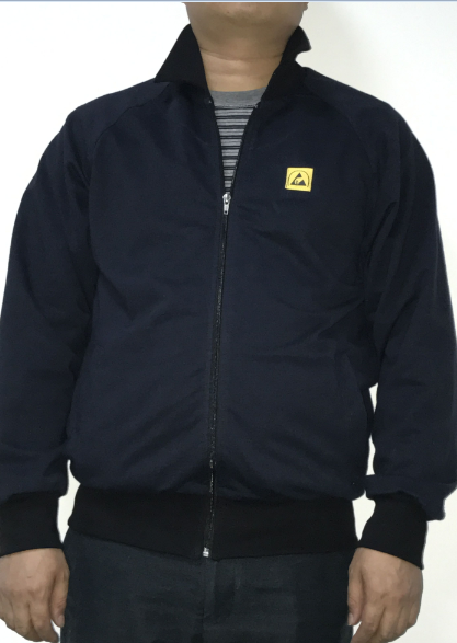 Popular winter Esd Fleece work jacket for cleanroom uniform