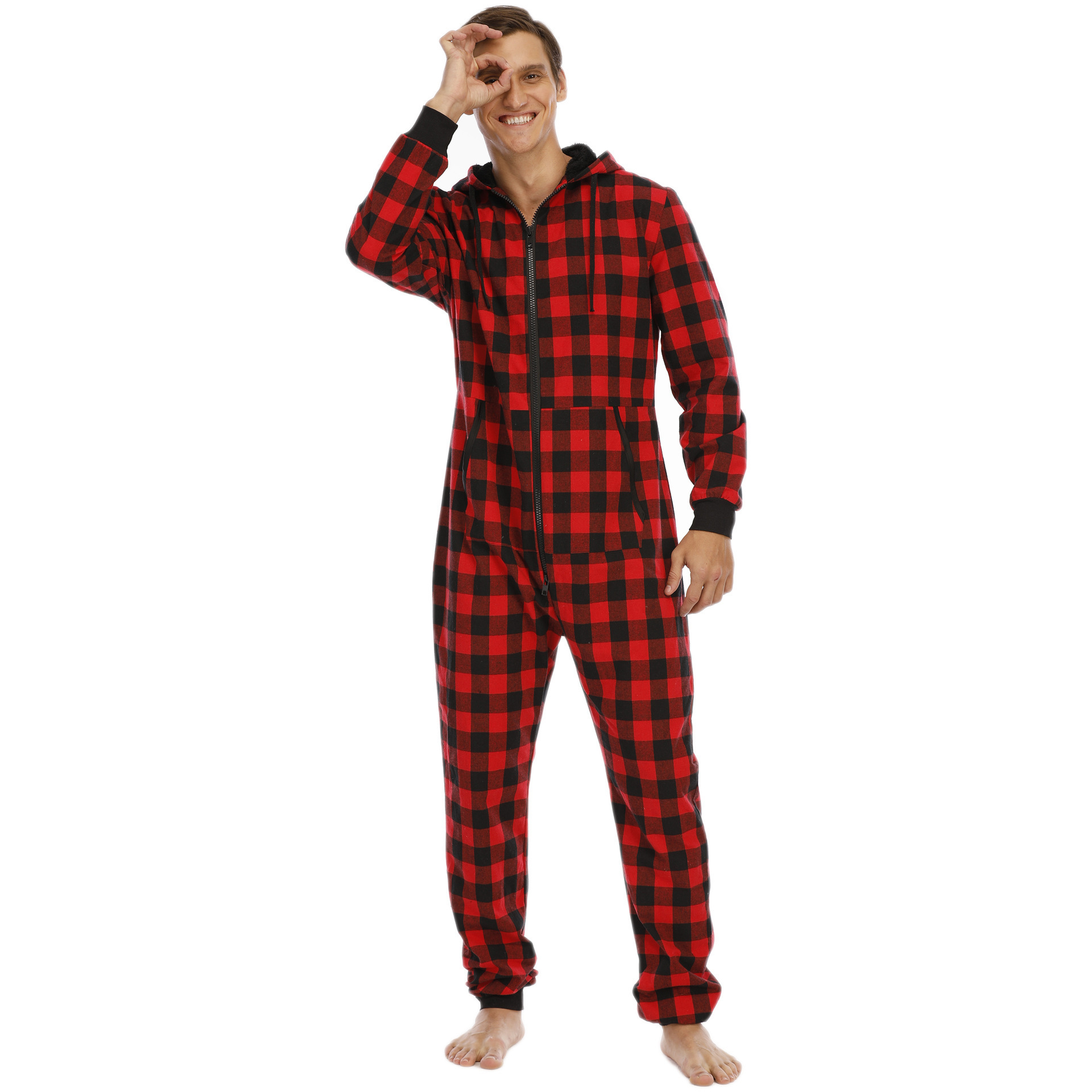 Adult Onesie One-Piece Pajama Jumpsuits for Men and Women Christmas