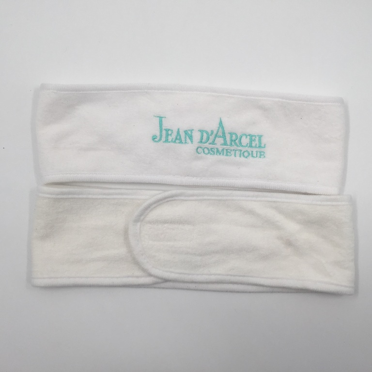 wholesales yoga brand cotton stretch towel hair wrap with magic tape