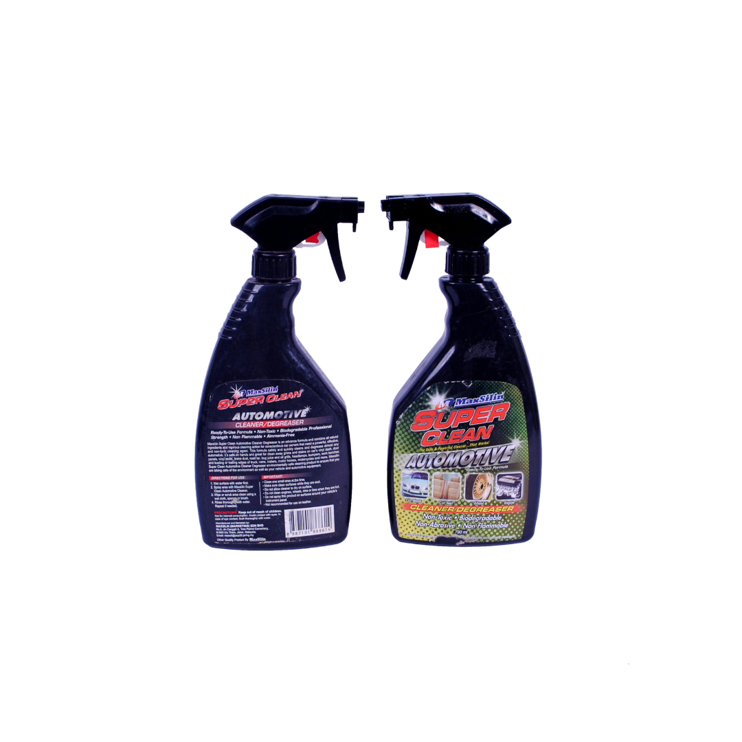 MaxSilin Super Clean Automotive Cleaner is a versatile all-purpose cleaner Apply it to clean car dashboard wheels and tires