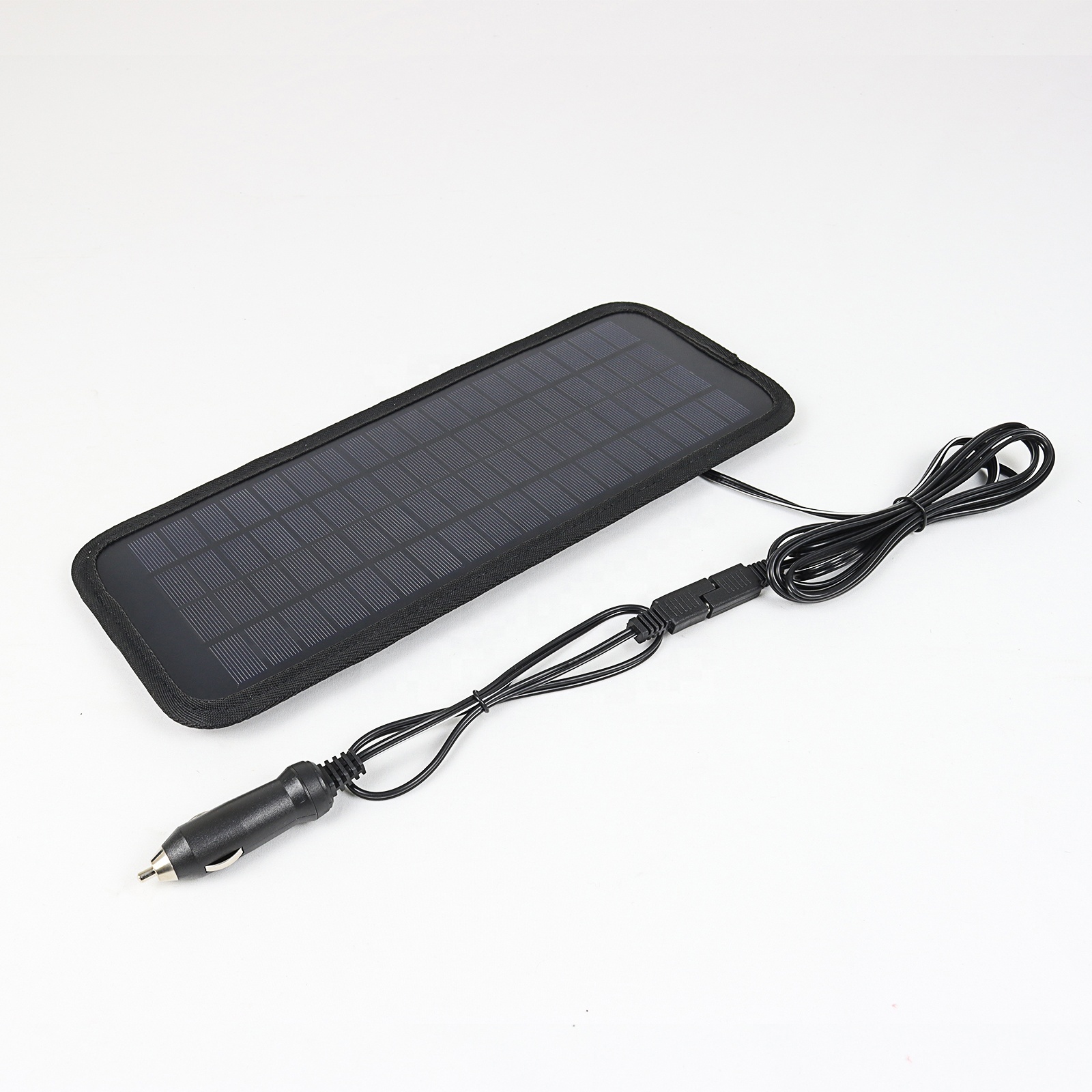 5w 12v solar panel fabric trickle current charger battery maintainer of car RV Motorcycle Boat Marine & Trailer